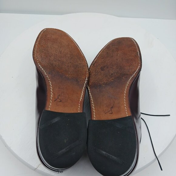 Vintage Whitehouse & Hardy Men\'s Brown Leather Oxford Dress Shoes Size 9.5